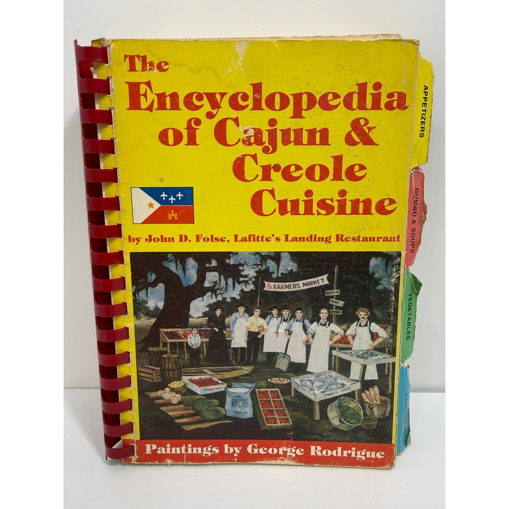 SIGNED Vtg 1983 Encyclopedia Cajun Creole Cuisine Dual Folse Rodrigue 1st Ed